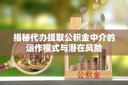 中寮揭秘代办提取公积金中介的运作模式与潜在风险