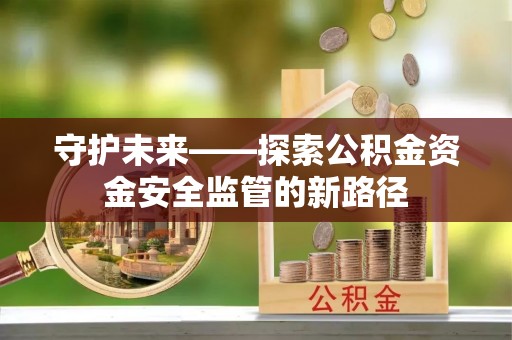 中寮守护未来——探索公积金资金安全监管的新路径